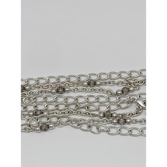 Premier Designs 2-Strand Silver Medallion Necklace - Picture 5 of 5